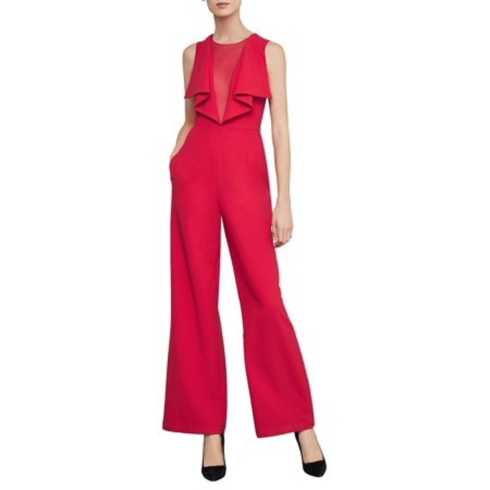 BCBGMAXAZRIA RED JUMPSUIT - Small